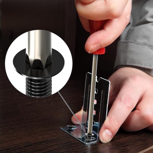 ORTAVA 100 Stück Senkkopfschrauben M3 x 6 mm, M3 Senkkopfschrauben Torx Edelstahl 304, Senkkopfschraube mit Innensechsrund/Torx (ISR/TX) nach Norm ISO 14581 / DIN 965, für Maschinen, Geräte (Schwarz)