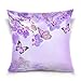 Copricuscini Fiore Fiore Orchidea Farfalla Copri Cuscini Bifacciale Caso Federa Quadrate Cuscino Copricuscini 45X45Cm per Divano, Regalo, Letto