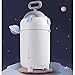 KHUTRW3D Kitchen Waste Bin Creative Trash Can Cylinder Type Large Capacity Plastic Garbage Can with Lid Baby Diaper Pail for Living Room Bedroom Bathroom, 15 Liters Garbage can