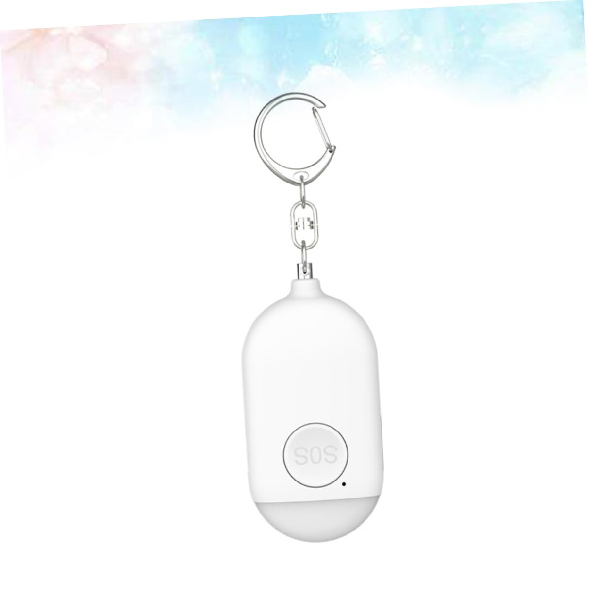 Gadpiparty 3pièces Alarme De Sécurité Dispositif Compact Et pour Joggeurs Et Personnes Seules Blanc