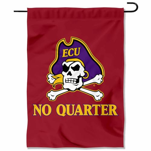 East Carolina Pirates No Quarter Garden Flag