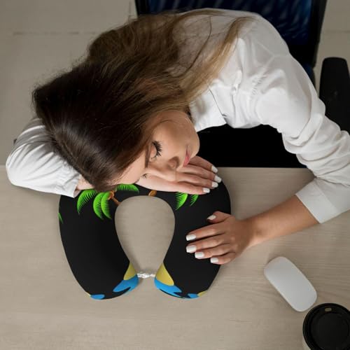 Almohada de poliéster para cuello tamaño único negra miniatura 7