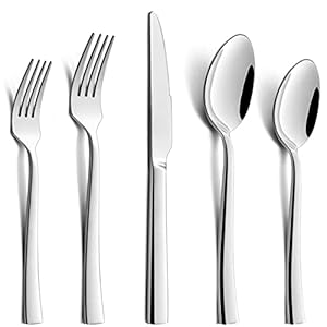 HaWare Cutlery Set, 60 Piece Cutlery Set for 12 People with Knife Fork Spoon Stainless Steel Cutlery Set for Family/Party/Hotel/Restaurant, High Polished & Dishwasher Safe