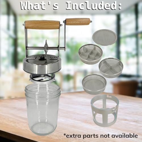 Chrono Clean Watch Cleaning Machine, Watch Repair Tool and Jewelry Cleaner, 16oz Capacity Wide Mouth Jar, Hand Operated Watch Cleaner