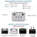 30CM USB C to iOS Remote Controller Cable for DJI Mini 4 Pro, Mavic 3, Mini 2/3 Pro, Air 2S, Mavic Air 2, DJI RC-N1/RC 2 Remote, Drone to Phone 14/13/Tablet Cable 90 Degree OTG Data Lead Accessories