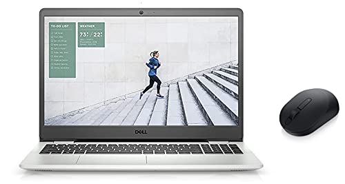 Image of Dell Del Insp 3501 15.6 inch FHD Disp. (11th Gen i5-1135G7 /8GB /1TB HDD+256GB SSD /NVIDIA MX 2GB GDDR5 /Win 10+MSO Soft Mint W /L Mouse MS3320W Black, 2.4 GHz RF W /L or BT 5.0, 1600 dpi, 3 Buttons, Multi-OS