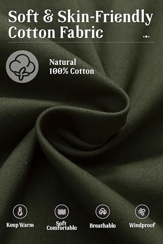 Pursky Women's Cotton Anorak Lightweight Military Jacket Warm Utility Casual Coat With Removable Hood4