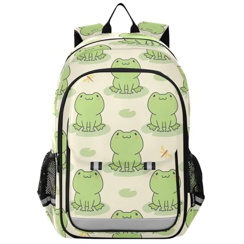 ALAZA Frog Kids Laptop Backpack 17 inch School Bookbag Back Pack Business Computer Bag Casual Daypack