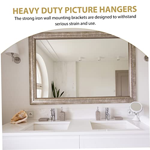 Image of Generic Interlocking Wall Hangers for Photo Frames Metal French Cleat Easy to Install Hanging Hardware