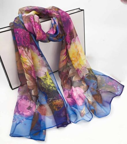 Image of Xyueanlo Scarfs for Women Fashion Scarves Print Pattern Lightweight Sunscreen Scarf Wraps Shawls