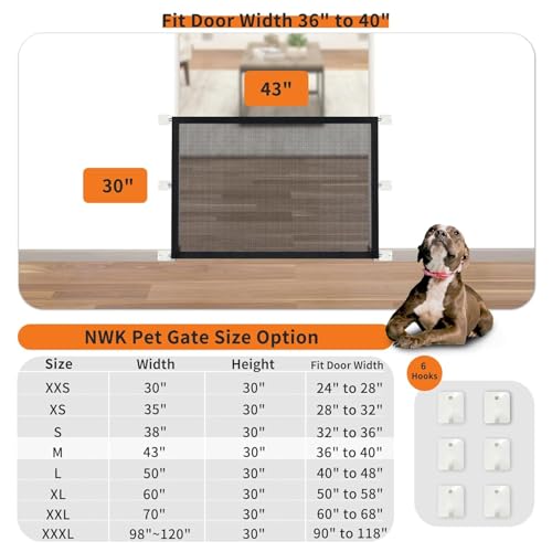 Gcffom Treppenschutzgitter Hund,Tierschutzgitter,Hundeschutzgitter Zusammenklappbar,Absperrgitter Hund,Türschutzgitter Ohne Bohren für Treppen,Türen,Flur(100 * 78cm,Schwarz)