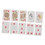 HAMPPLIES Braille Spielkarten mit Großdruck und Erhabener Brailleschrift für Sehbehinderte Kartenspiele für Erwachsene und Barrierefreie und Spielkarten für Sehbehinderte Personen