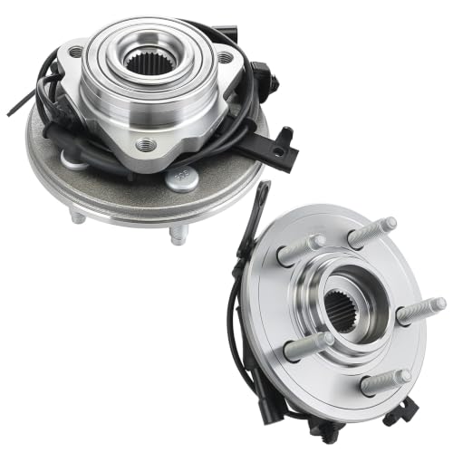 Image of BDELI 515078 2Pcs Front Wheel Hub Bearing Assembly for 2006 2007 2008 2009 2010 Ford Explorer, Mercury Mountaineer, 2007 2008 2009 2010 Ford Explorer Sport Trac, 5 Lugs w /ABS (All Models)