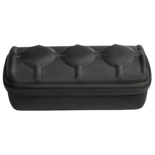 Lawnrden 3 Slots Case Organizer, Watch Box for Men, EVA Watch Box with PU Cushion, Black Minimalist Case, 3 Slot Zipper Closure Holder for Storage, Display, Travel, Gift