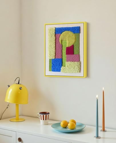 Image of 2 Pack Yellow Canvas Frame for 12x12 Modern Fun Classroom Art Prints