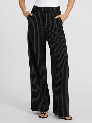 EXPRESS Women’s Editor Mid Rise Trousers – Pinstripe, Tailored Stretch Trouser for Workwear2