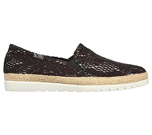 Skechers BOBS from Flexpadrille 3.0 - Summers Dance Flat, Black, 8 M US4