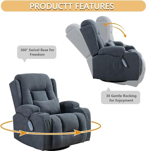 Sillón reclinable moderno ergonómico masaje Menta miniatura 3