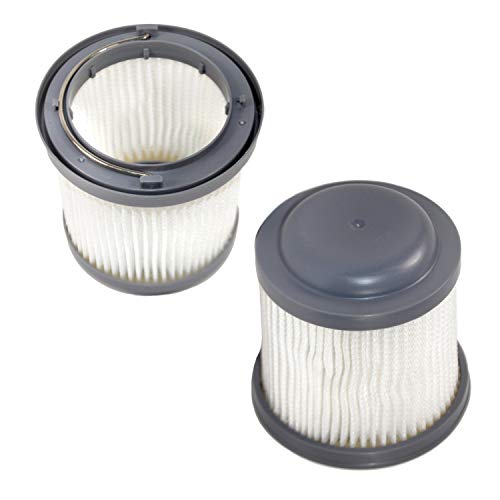 HQRP 2-pack Washable Filter compatible with Black & Decker BDH1200PVAV Pivot, BDH1200FVAV Flex Car Handheld Vacuum Auto Vac PVF110