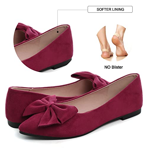 Image of Dear Time Women's Ballet Flats Dress Ballet Shoes Slip on for Office Work Comfortable Shoes
