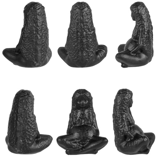 Estatua de Obsidiana Negra Madre Tierra Gaia miniatura 5
