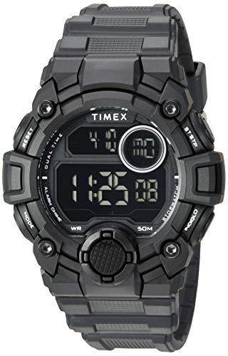 Timex Men's TW5M27400 DGTL A-Game 50mm Black Resin Strap Watch