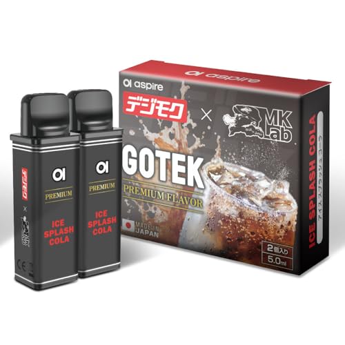 ASPIRE GOTEK PREMIUM FLAVOR X S PRO X2 交換用 POD 充填済み カートリッジ 4本セット アスパイア 純正 抵抗値 0.8Ω プレフィルド ポッド (アイススプラッシュコーラ)