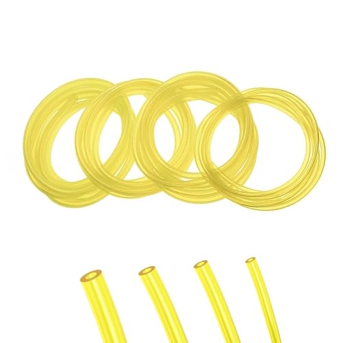 Flewdart 4pcs manguera gasolina cortacesped 1M (Φ 3 x 6, 3 x 5, 2,5 x 5, 2 x 3,5 mm), tubo combustible manguera combustible para desbrozadora cortacésped recortadora motosierra