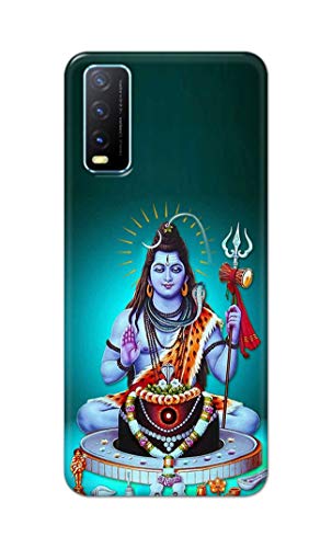 Image of Printed Hard Back Cover Case for Vivo Y20 | Y20 2021 | Y20i | Y20s | Y20G | Y20S (G) | Y20SG | Y20T Back Cover (Lord Shiva) -1803