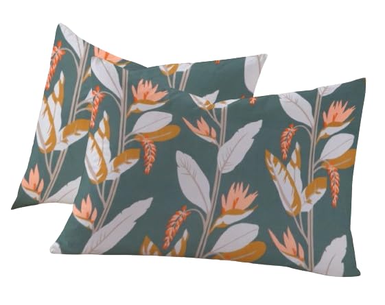 Image of RD TREND 210 TC Premium Glace Cotton Assorted King Size Printed Floral Design Pillow Cover -18 inchX28 inch Inches,(Pack of 6) of Any 12 Pieces Color Multi-6