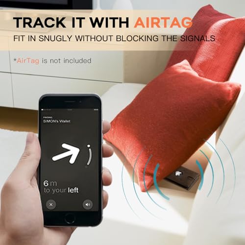 RUNBOX Airtag Wallet for Men 15 Cards Wallets Slim Rfid Leather 2 ID Window With Gift Box2