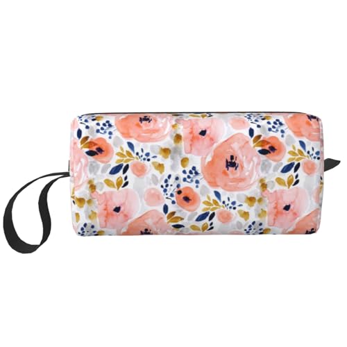 Borsa per il trucco per la ricezione per cosmetici da viaggio da toilette per portatile Organizer Piccola Flora