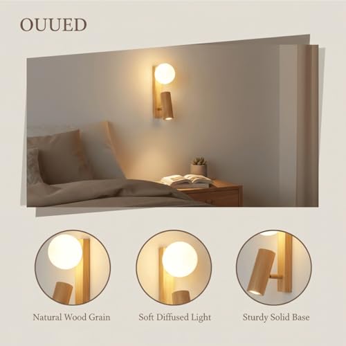 Aplique de pared nórdico con globo de cristal esmerilado y bombilla G9 LED 4