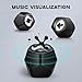 Mxmoonfree Ferrofluid Bluetooth Speaker with Dancing Ferrofluid, Sound Visual Speaker – Desktop Music Mate, Party Speaker, Gamer Gift (Black)