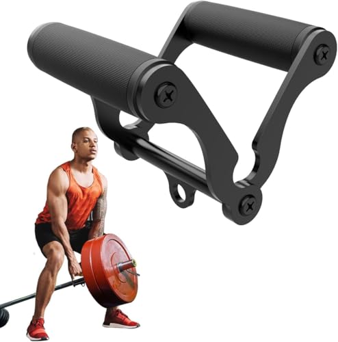 Sumeber Mango de timón doble D, accesorio para gimnasio, mango en V antideslizante para dispositivos de gimnasio en casa, barra de remo para entrenamiento de espalda para gimnasio en casa