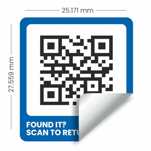 Image of Smart Sticker TAG for Everyday Items Like Water Bottle, Helmet, Headphones, Passport, Laptop, Luggage | Contact Owner Privately | Real-time scan alerts | Works with Android & iOS-(Pack of 6)