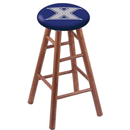 Holland Bar Stool Co. Oak Counter Stool in Medium Finish with Xavier Seat by The