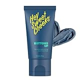 Charcoal Exfoliating Bum and Body Mask, Detoxifying Bamboo Charcoal and Volcanic Exfoliants for Radiant, Silky Smooth Skin, Bottoms Up by Hey Sweet Cheeks, 4 oz