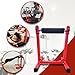 EliteEdge Red Bulgarian Split Squat Stand, Single Leg Squat Roller Stand with Adjustable Roller Heights for Squats, Leg Lunges, Body Weight Training.