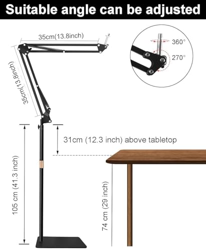 Brio Webcam Floor Stand,Metal Webcam Floor Holder Compatible with Logitech Brio 4K,100 101,301 300,500,C270,C310 webcams - Image 2