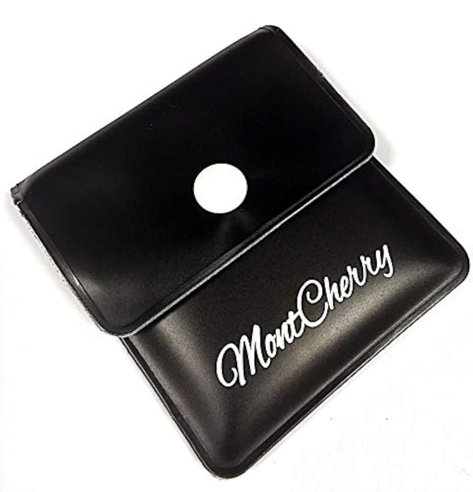 Ten Black Pocket Ashtrays
