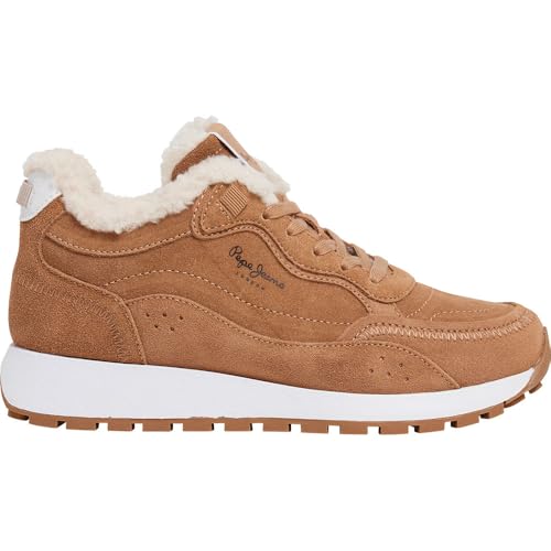Realizzato in pelle Pepe Jeans Sneaker Dean Block in Pelle Marrone