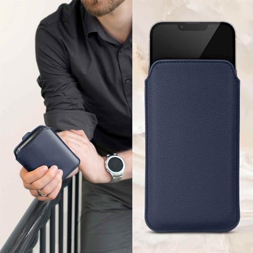 Housse iPhone 13 mini antichoc ONEFLOW Liberty Case bleu avec tirette pratique