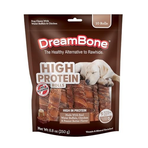 Image of DreamBone High Protein Rolls Rawhide-Free Dog Treats, 0.88 Ounce (Pack of 70)