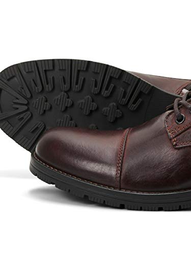 JACK & JONES Herren Jfwalbany Leather Brown Biker Boots, Brown Stone, 42 EU – Ansicht 6