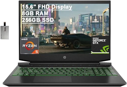 HP 2021 Pavilion 15.6" FHD Gaming Laptop Laptop Computer, AMD...