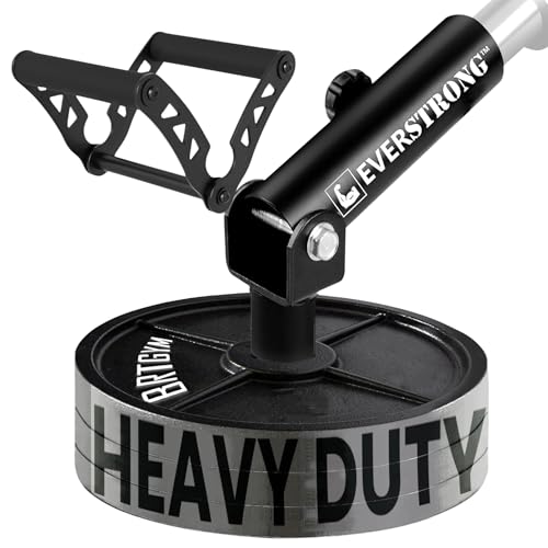 T Bar Row Attachment with V Bar Attachment Landmine Handle - 360 Swivel Landmine for Barbell Grips for Full-Body Workout in Home Gym - Small Spaces - Deadlifts, Squats, and More by EVERSTRONG
