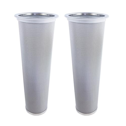 2 Pack - Ultra Fine Cold Brew Coffee Filter For 64 OZ and Larger Wide Mouth Mason Jar Food Grade 304 (18/8) Stainless Steel Filter Multiple Usages Cold Brew Tea Filter Fruit Infused Water Filter