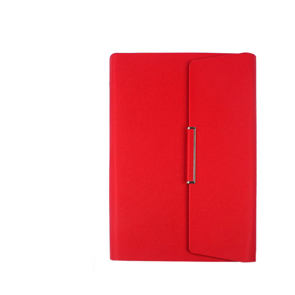 Hardcover A5 Leder Spiralblock Planer Organizer 6 Ringbuch Büromaterial Business Notizblock Notizbuch,rot,1St