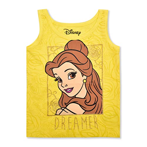 Disney Princess Cinderella Belle and Ariel Girls 3 Pack Tank Top for Toddler and Little Kids2